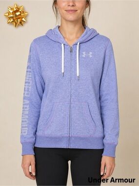Under Armour Full Zip Hoodie Lavender Lavendar Sz XS